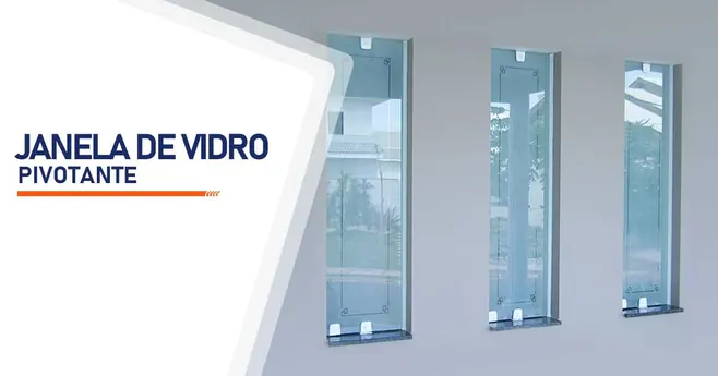 Janela Pivotante de Vidro Janela pivotante de vidro