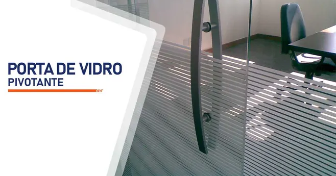 Porta Pivotante de Vidro Porta pivotante de vidro
