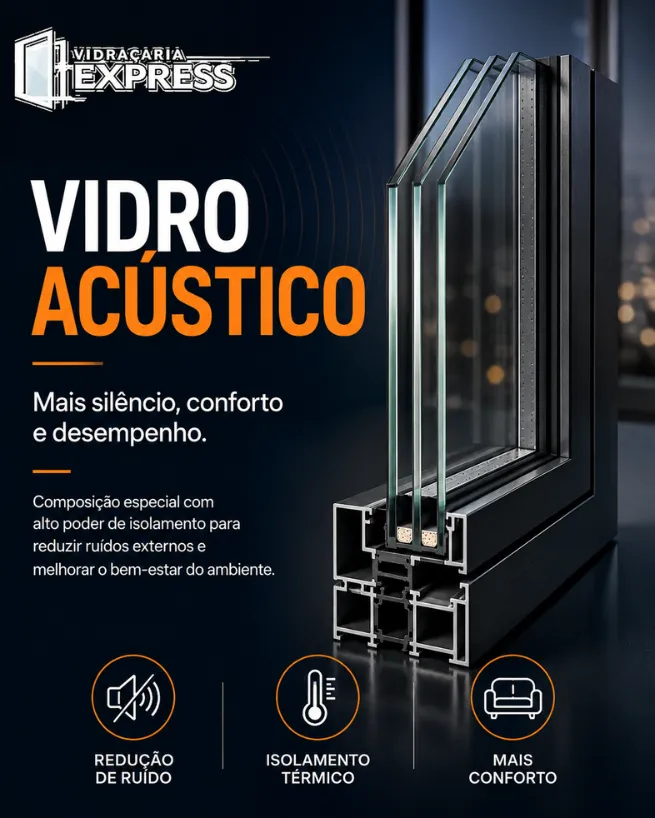 Vidro Acústico em Rafard - vedação para melhorar conforto