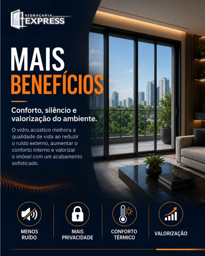 Vidro Acústico em Rafard - acabamento com foco em ruído